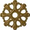 Ekena Millwork Angel Ceiling Medallion (Fits Canopies up to 4 3/8"), Hand-Painted Gold, 20 7/8"OD x 3 5/8"ID x 1"P CM20ANGLS - alternate 1